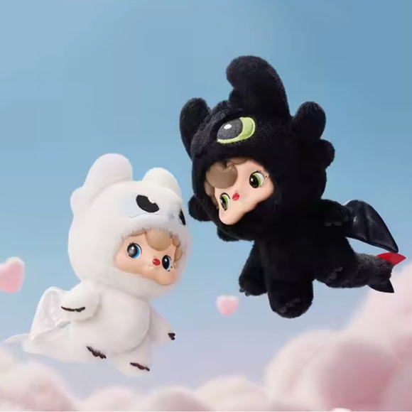 52TOYS Pouka Pouka How To Train Your Dragon Night Evil Style Plush Toy - Picture 4 of 11